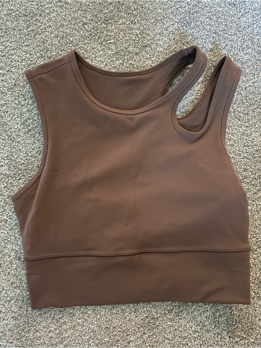 lululemon athletica Brown Asymmetric-Strap Tank